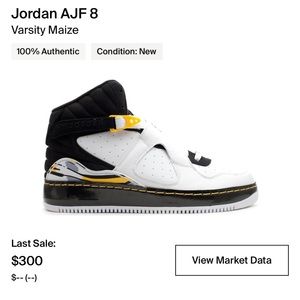 Nike Jordan AJF fusion 8 varsity maize